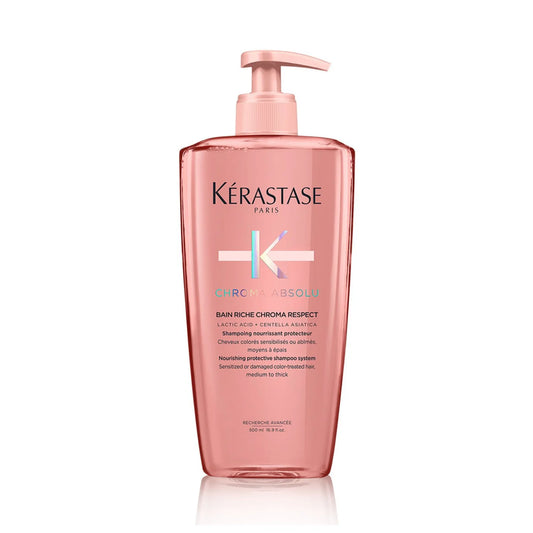 Bain Riche Chroma Respect shampoing Rechargeable 500 ml pour cheveux colorés Chroma Absolu - Kérastase
