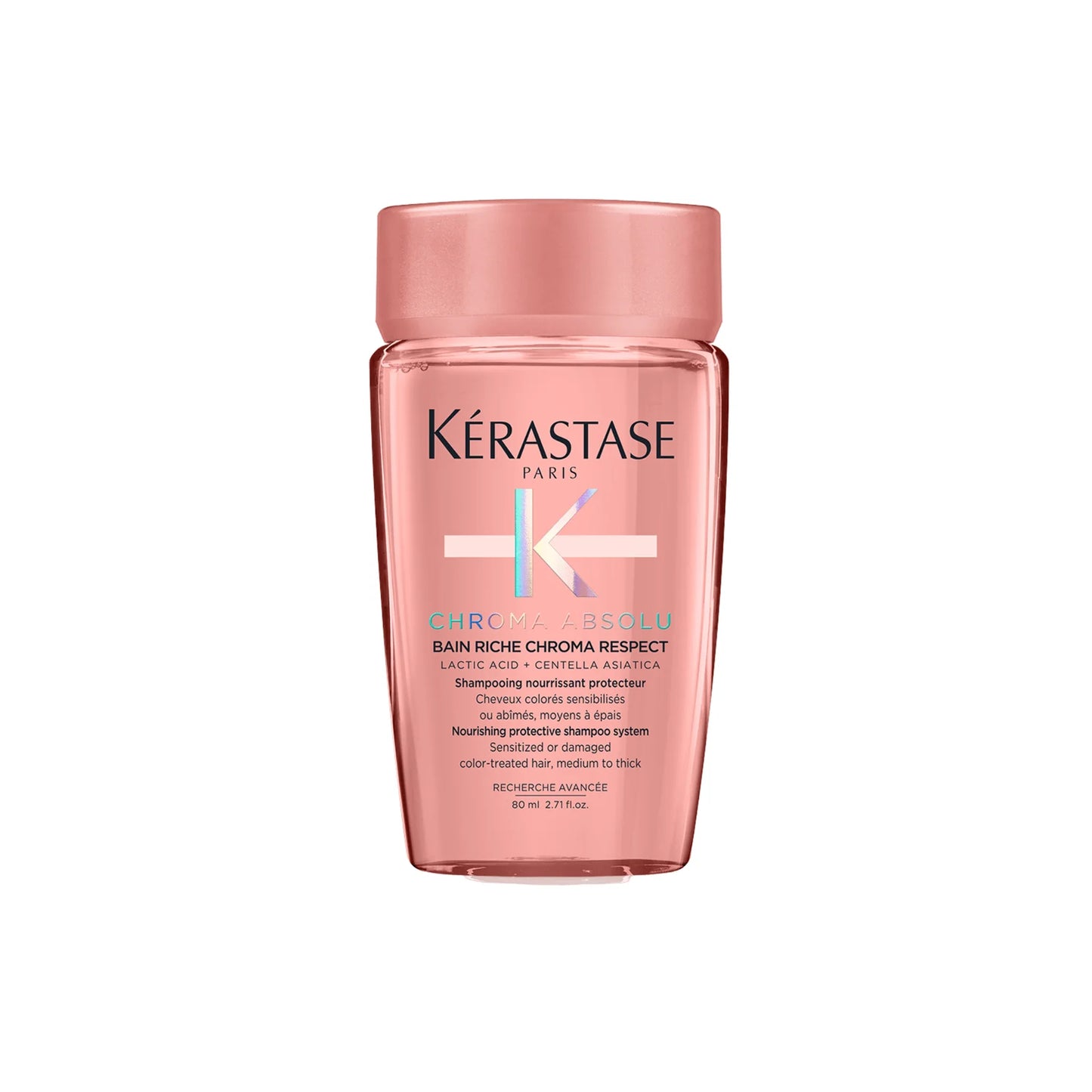 Bain Riche Chroma Respect shampoing 80 ml pour cheveux colorés Chroma Absolu - Kérastase