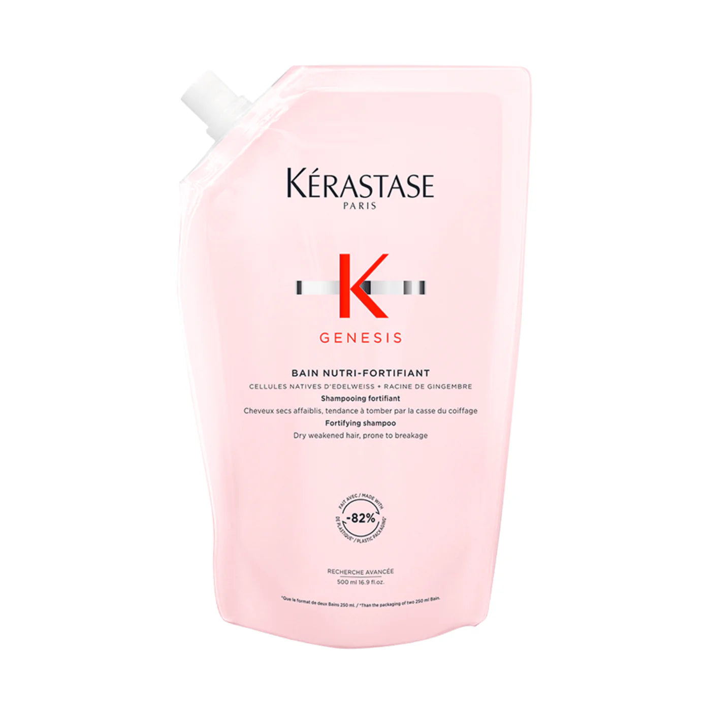 Recharge Bain Nutri-Fortifiant Shampoing pour cheveux fragiles 500 ml Genesis - Kérastase