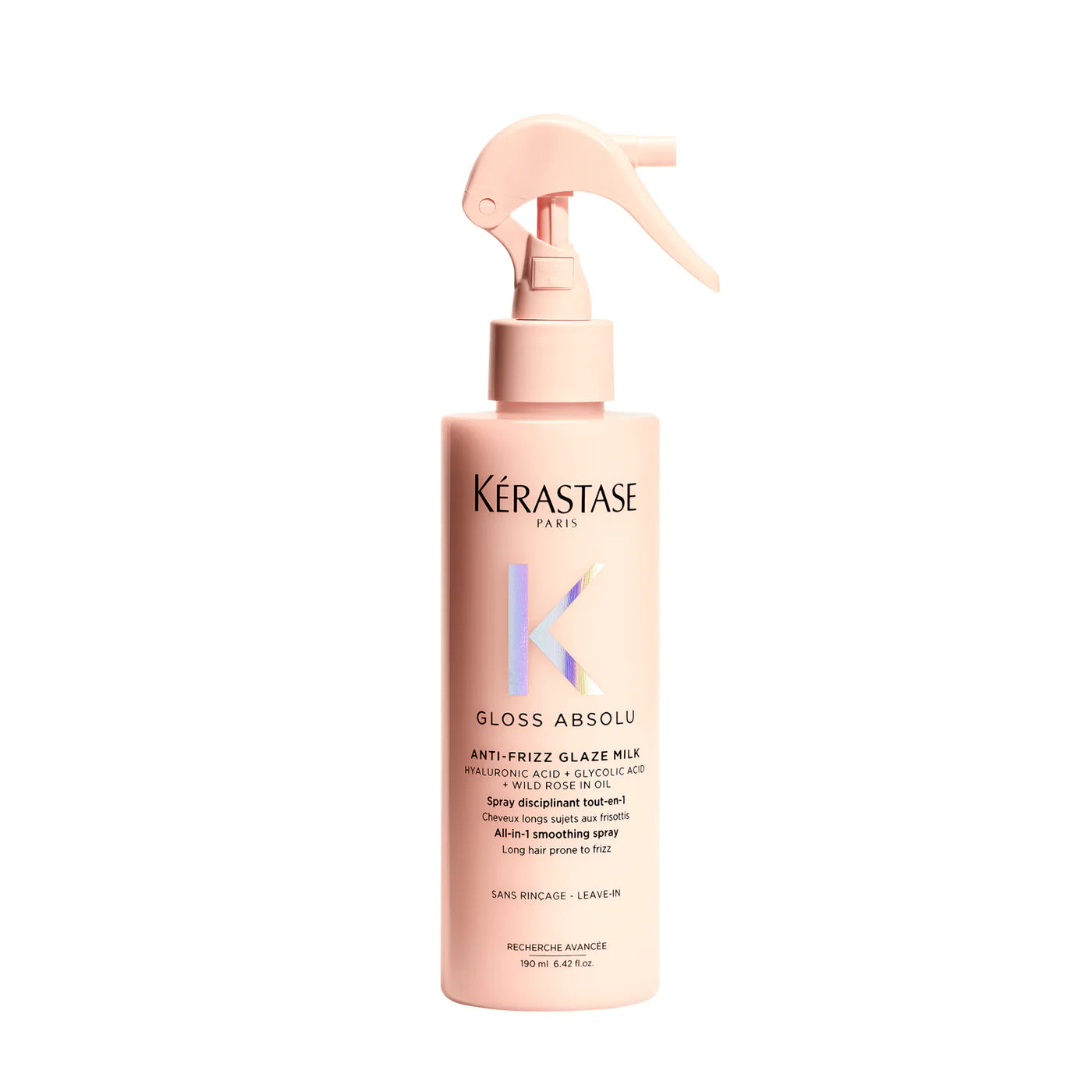 Anti-Frizz Glaze Milk Spray thermique pour cheveux longs sujet aux frisottis 190 ml Gloss Absolu - Kérastase