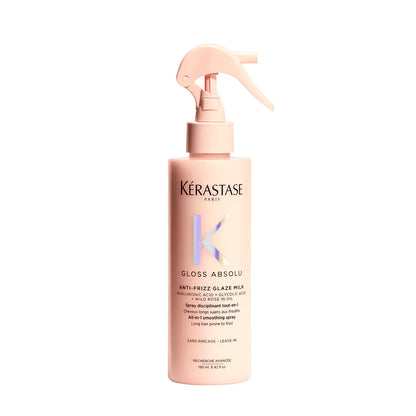 Anti-Frizz Glaze Milk Spray thermique pour cheveux longs sujet aux frisottis 190 ml Gloss Absolu - Kérastase