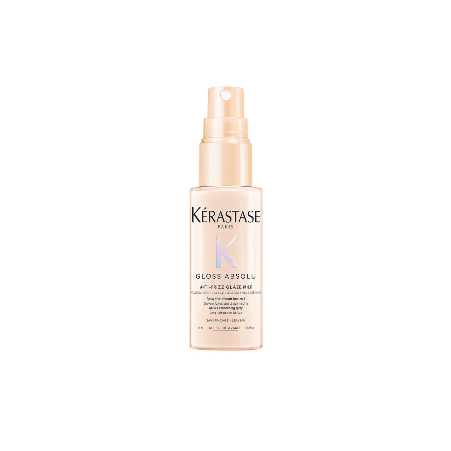 Anti-Frizz Glaze Milk Spray thermique pour cheveux longs sujet aux frisottis 45 ml Gloss Absolu - Kérastase