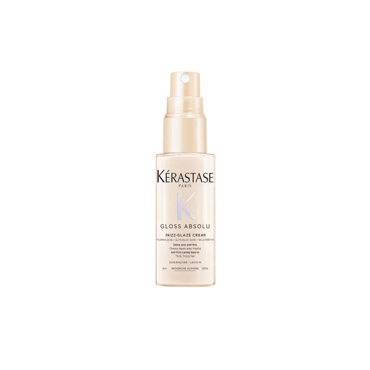 Frizz-Glaze Cream crème thermique pour cheveux moyens à épais sujets aux frisottis format voyage 45 ml Gloss Absolu - Kérastase