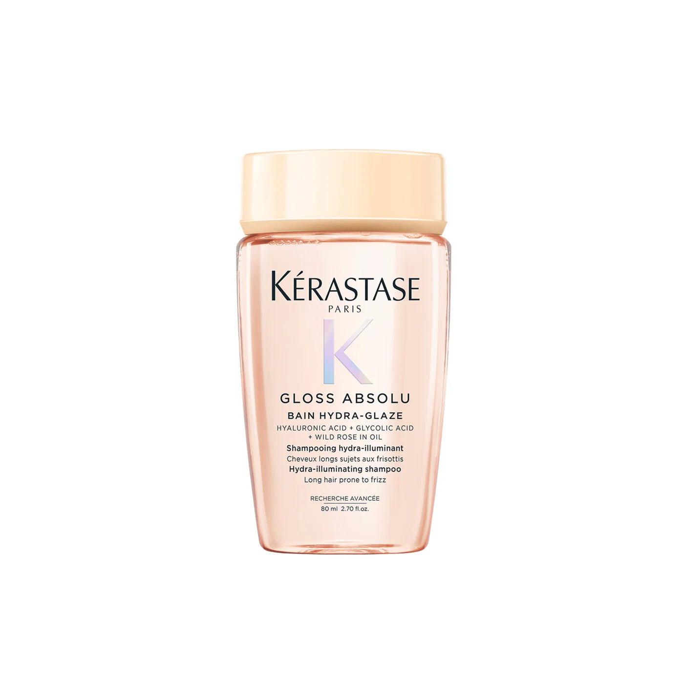 Bain Hydra-Glaze Shampoing pour cheveux longs sujet aux frisottis 80 ml Gloss Absolu - Kérastase