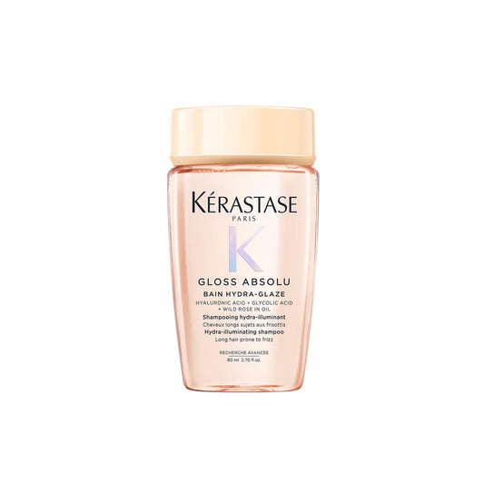 Bain Hydra-Glaze Shampoing pour cheveux longs sujet aux frisottis 80 ml Gloss Absolu - Kérastase