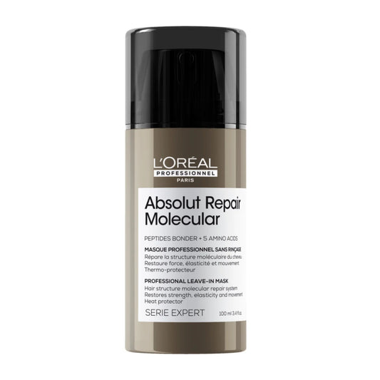 Masque sans rinçage pour Cheveux très Abîmés 100 ml Absolut Repair Molecular - L'Oréal Professionnel