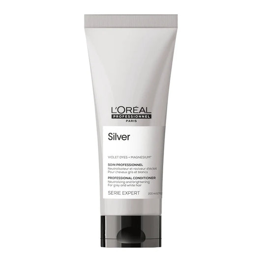 Revitalisant neutralisant pour Cheveux Blancs / Gris 200 ml Silver - L'Oréal Professionnel