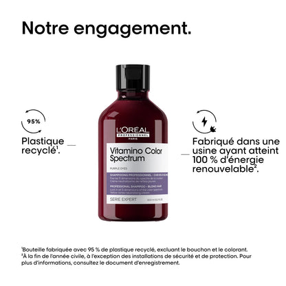 Shampoing Violet pour Cheveux Colorés / Décolorés 300 ml Vitamino Color Spectrum - L'Oréal Professionnel