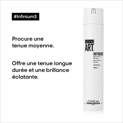 Spray de Fixation Infinium 3 289 g Tecni.Art - L'Oréal Professionnel